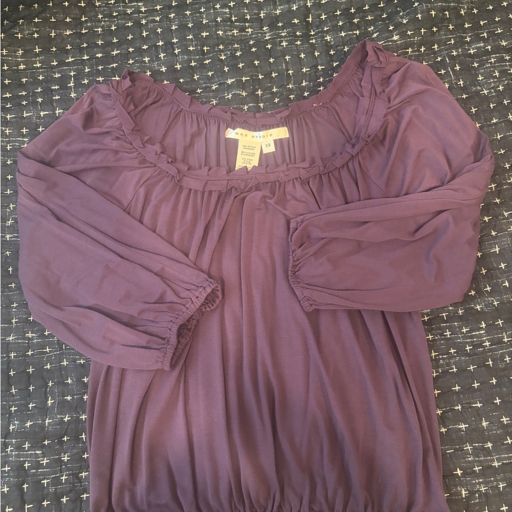Max Studio Purple Blouse